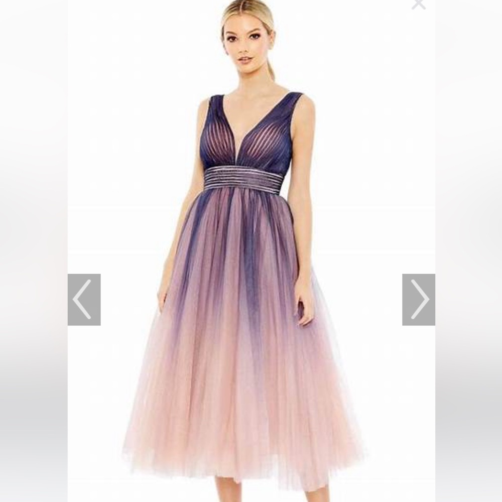 Mac Duggal Ombre Evening Prom Dress